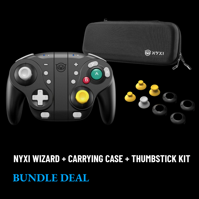 NYXI Wizard Black Style Wireless Joy-pad Bundle