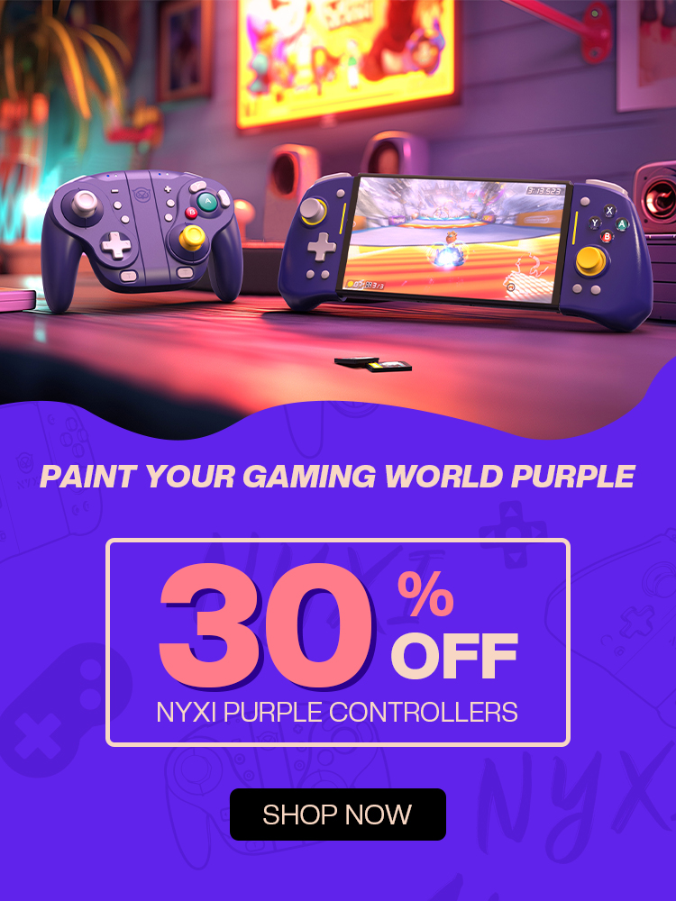 NYXI on Instagram: Who likes purple?💜🙌 Introducing our New Color Launch!  Hyperion Pro Purple Style💜 🎮NYXI Hall Effect Joystick 🎮Easy Long Time  Gaming A better choice to be equipped with your Switch.