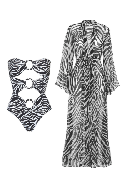 Zebra Printed Fashion Swimwear