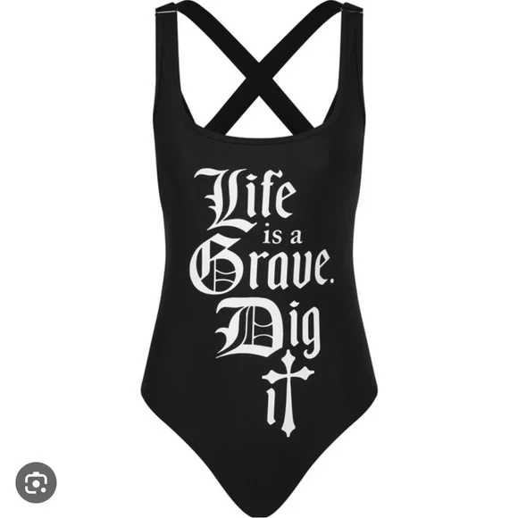 Killstar - Life’s a Grave Bathing-suit