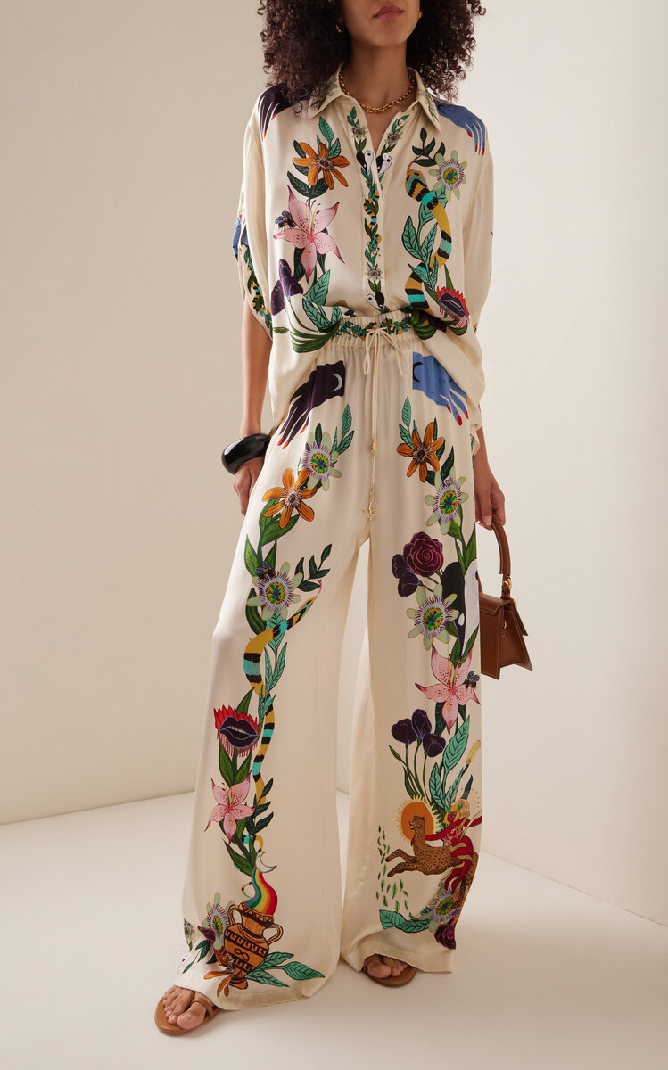 Oversized  Flower Shirt And Pants