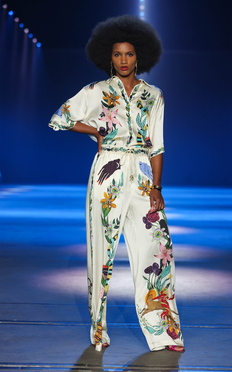 Oversized  Flower Shirt And Pants