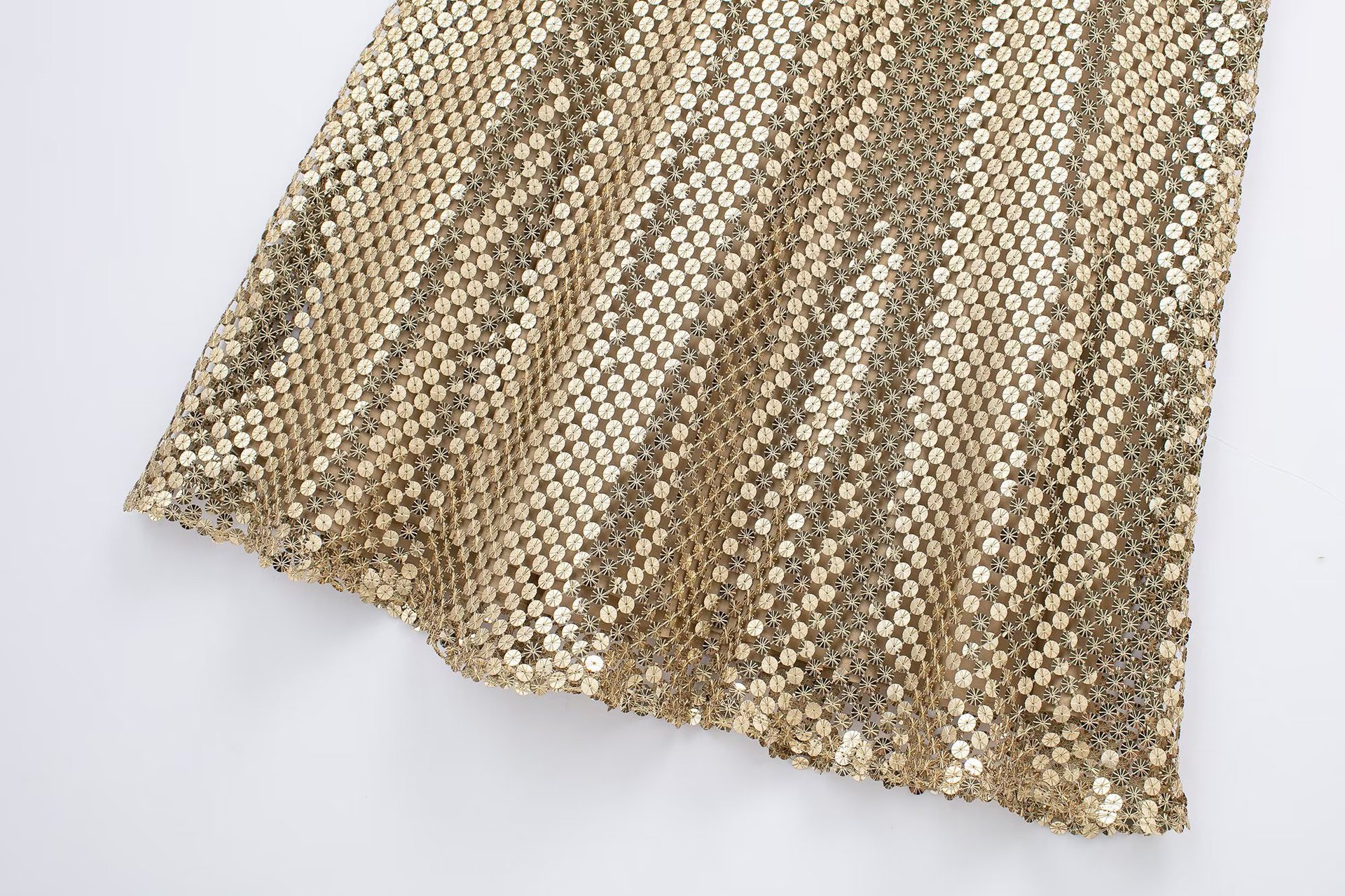 Sequin Strap Slim Shinning Maxi Dress