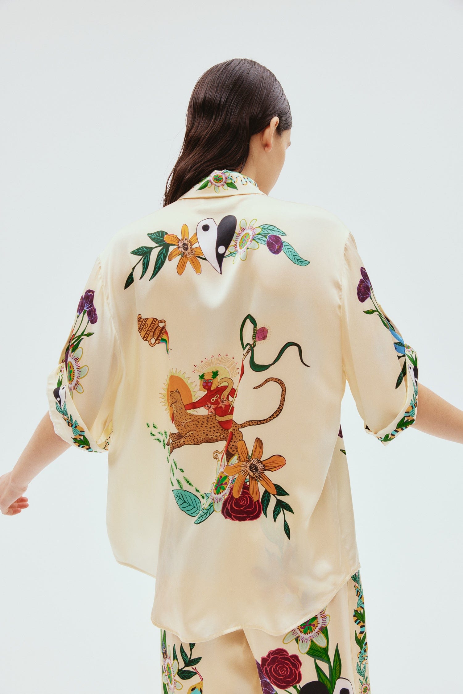 Oversized  Flower Shirt And Pants