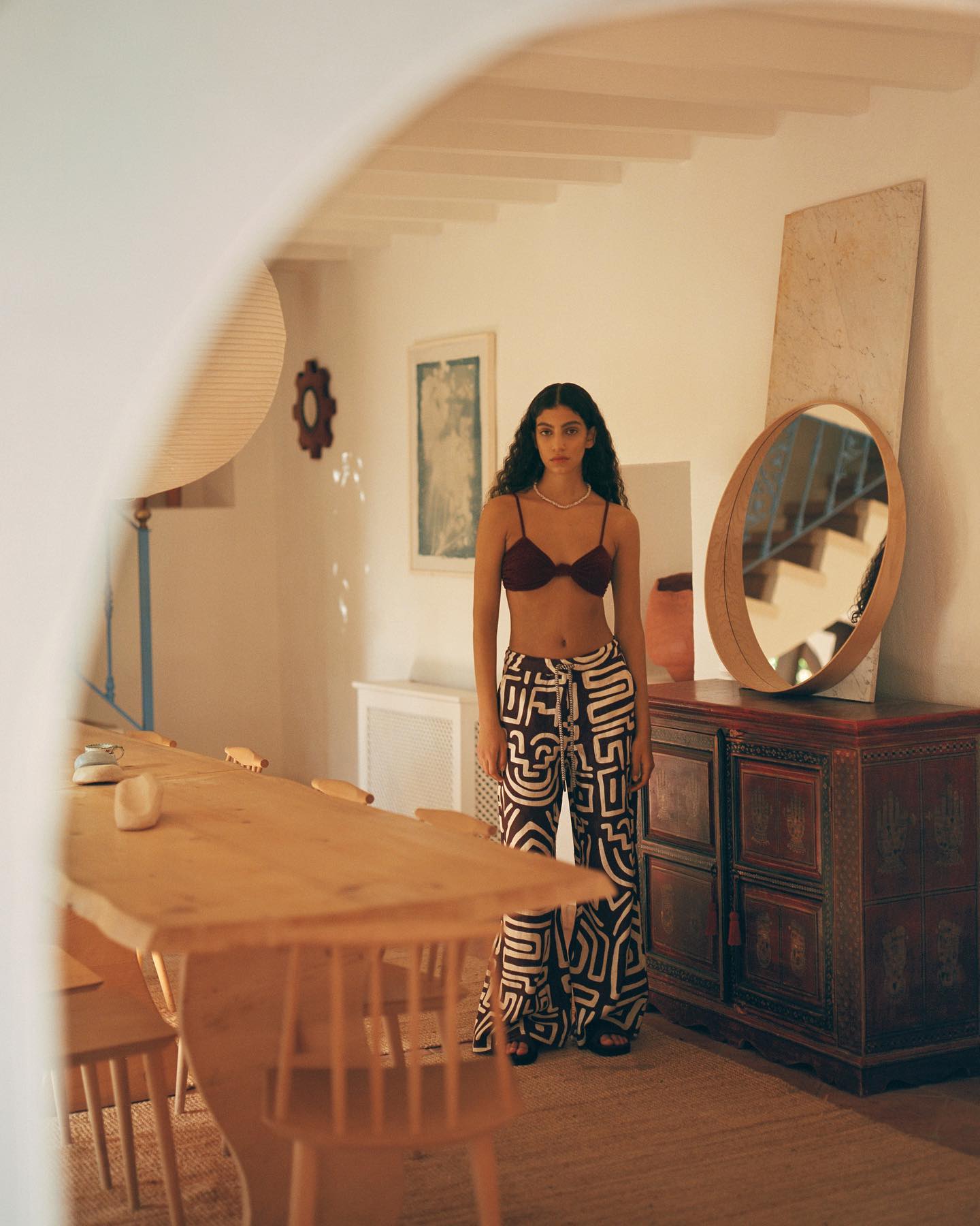 The Kalahara Print One-piece Swimsuit Dress 