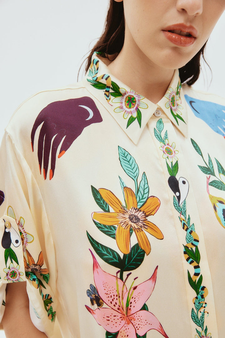 Oversized  Flower Shirt And Pants
