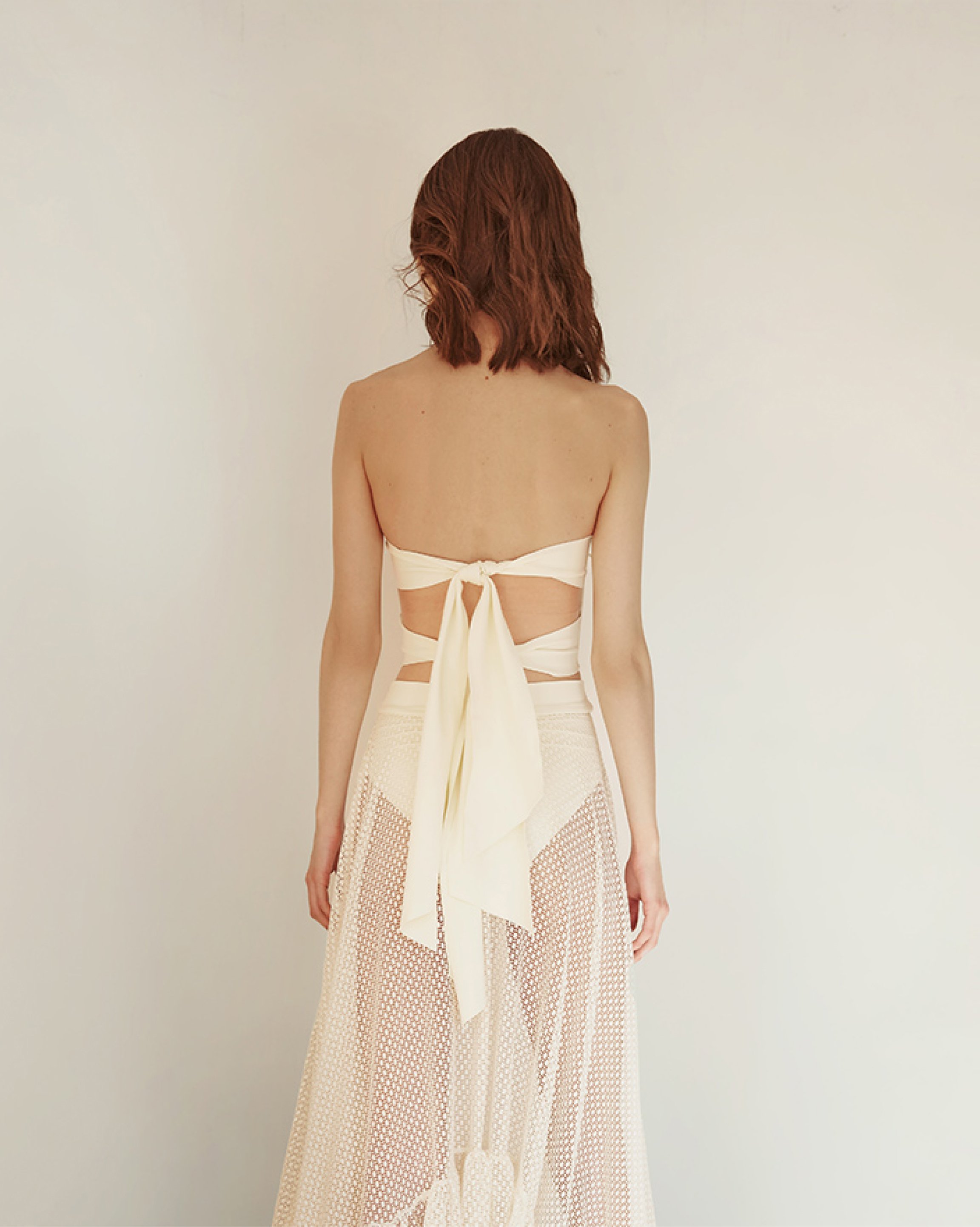 3D Petal Bandeau Top and Skirt