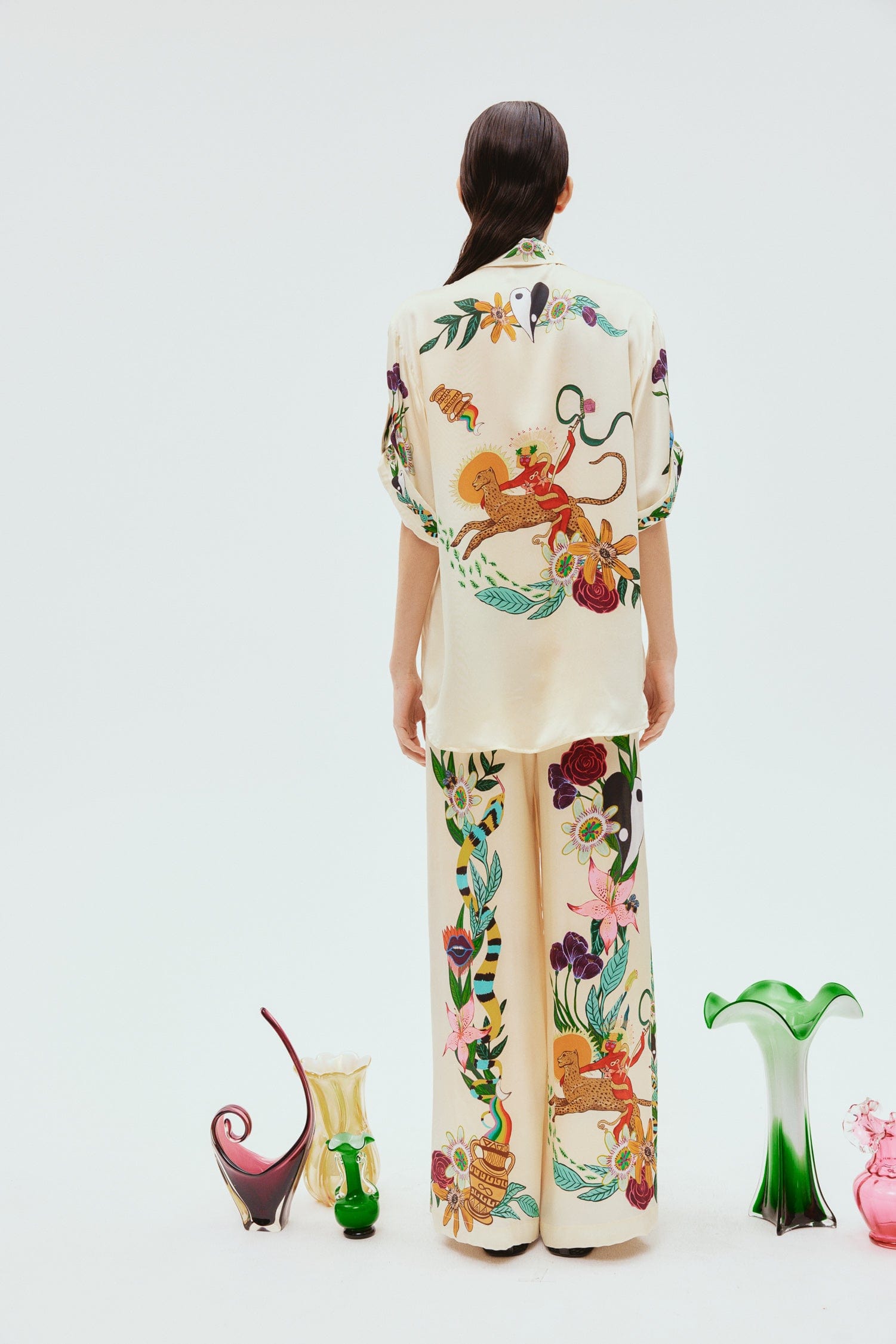 Oversized  Flower Shirt And Pants