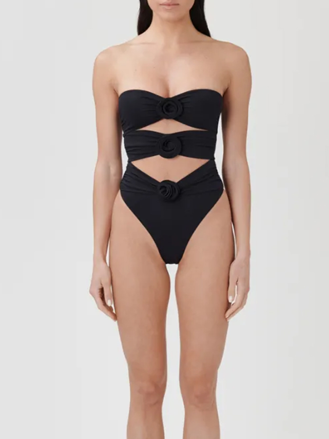 Flower One Piece Swimwear