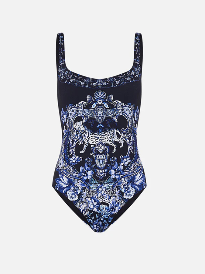Printed One Piece and Sarong