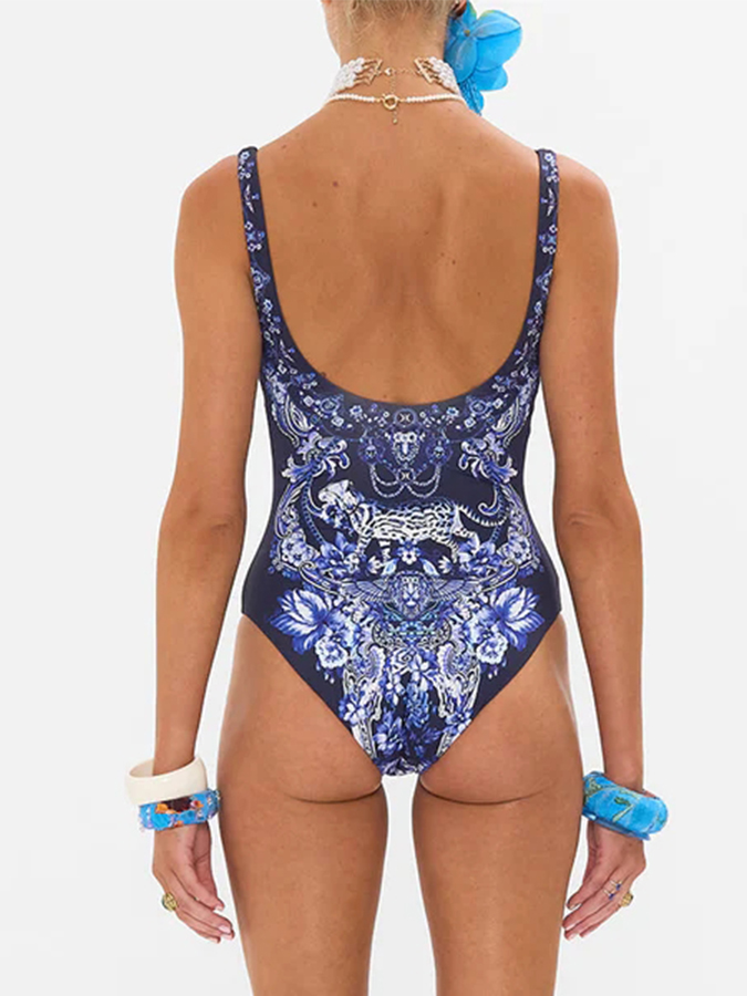 Printed One Piece and Sarong