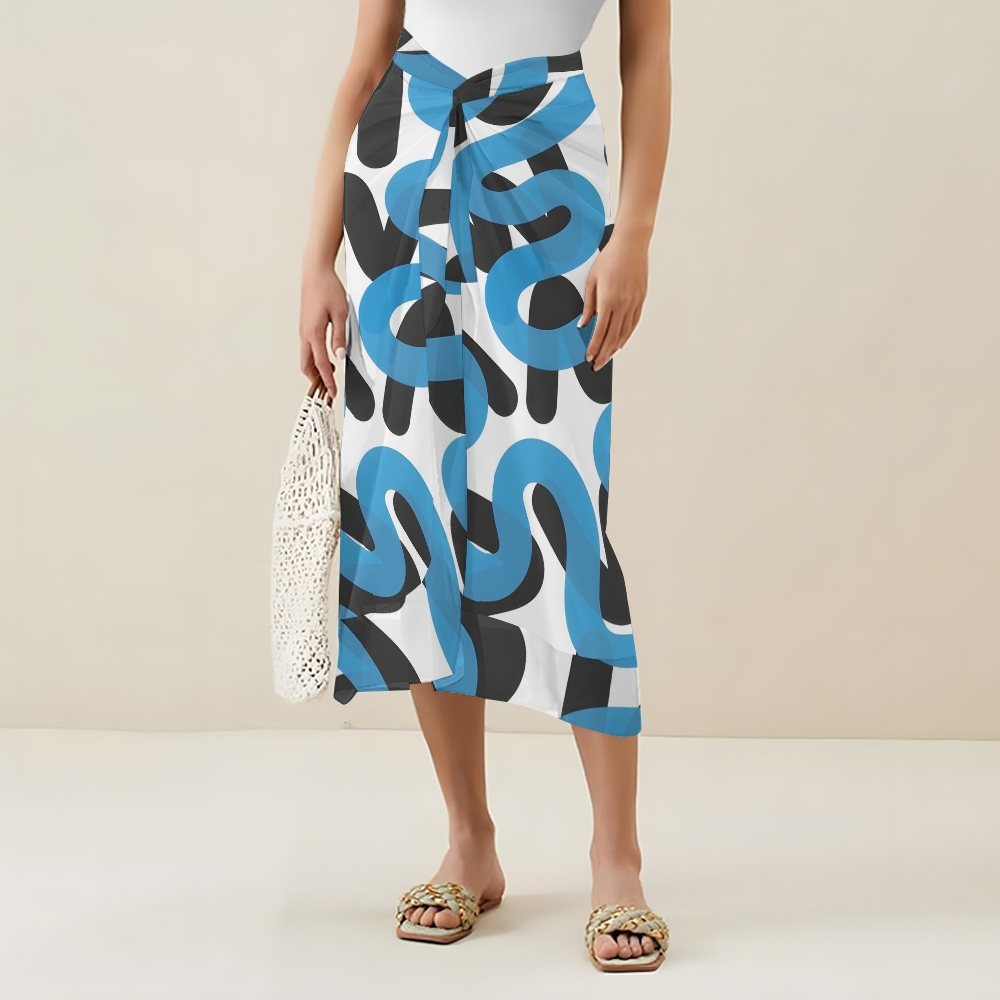 Abstract lines Women's Printed One Piece Swimsuits and Cover Ups