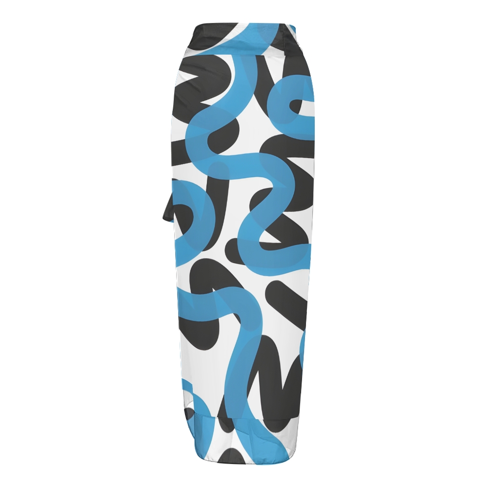 Abstract lines Women's Printed One Piece Swimsuits and Cover Ups