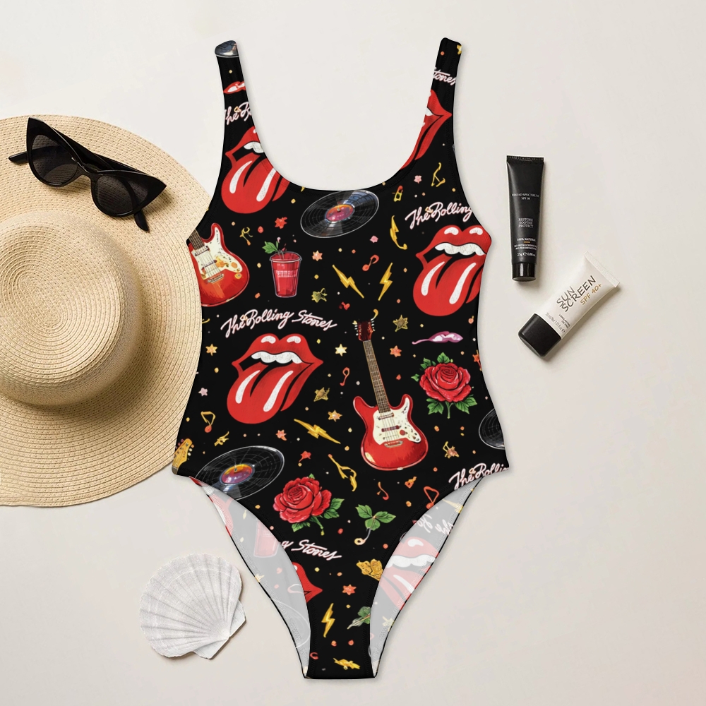 The Rolling Stones One Piece Swimsuit
