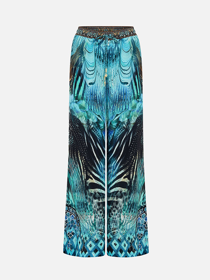 Printed One Piece and Pants Swimwear