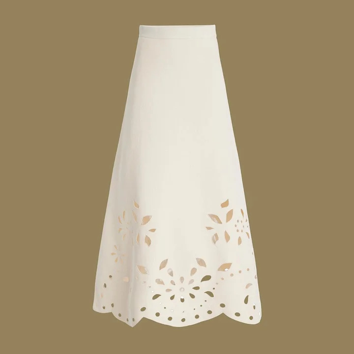 Solid Color Laser Cutout High-End Swimsuit Set