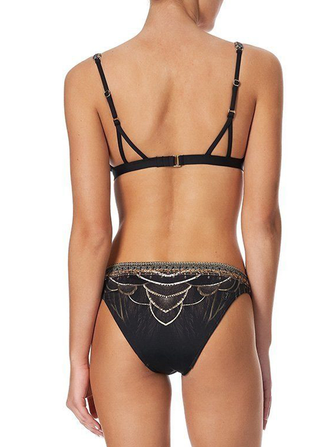 Vintage Print Beach Bikini And Pants
