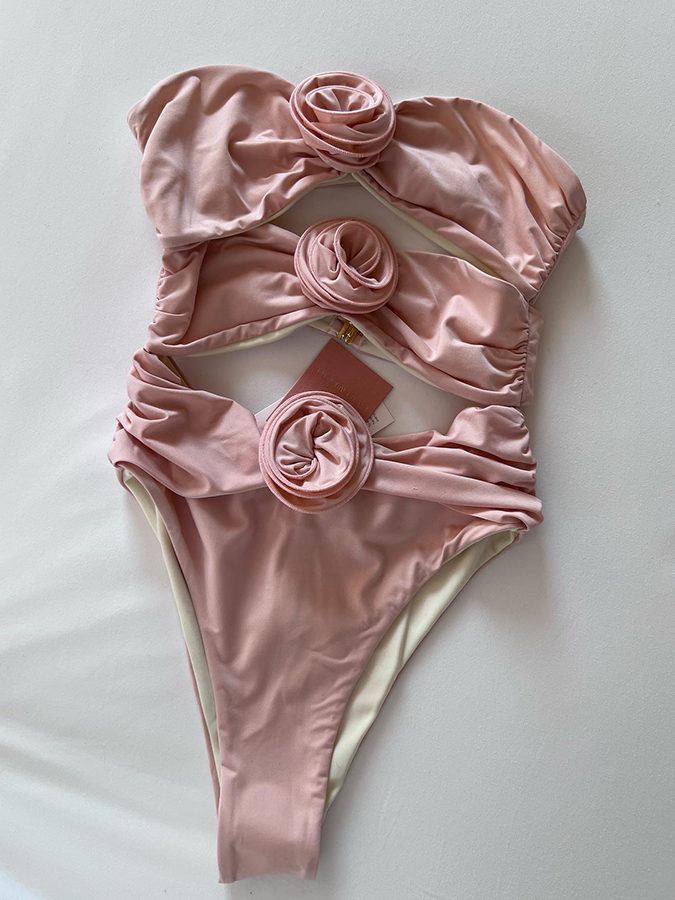 Flower One Piece Swimwear