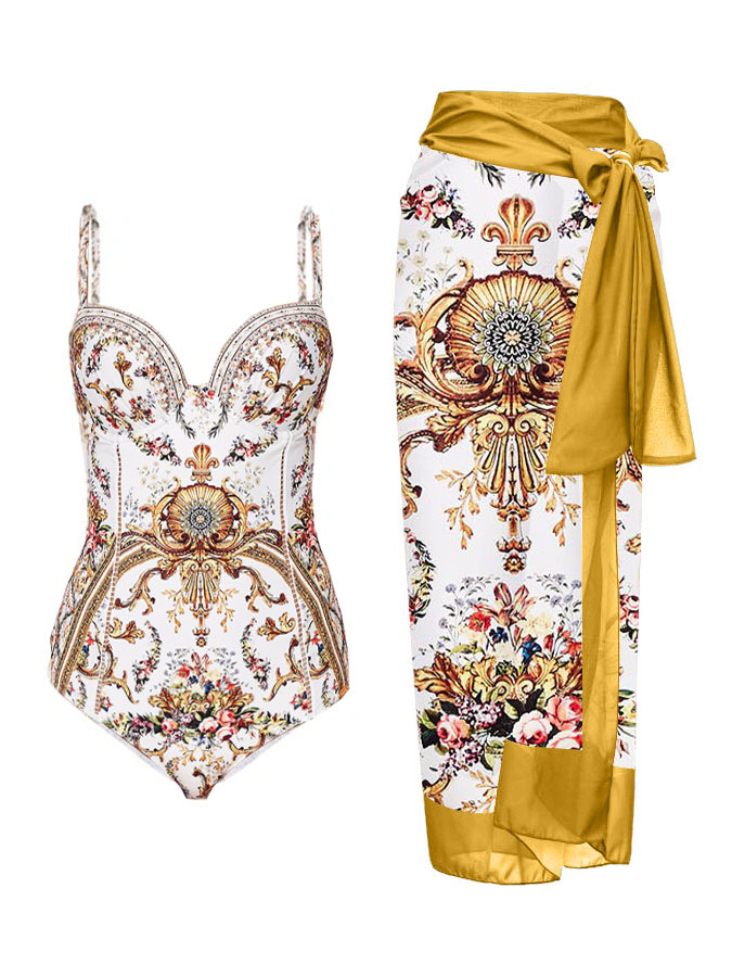 Fashion Print One Piece Swimsuit