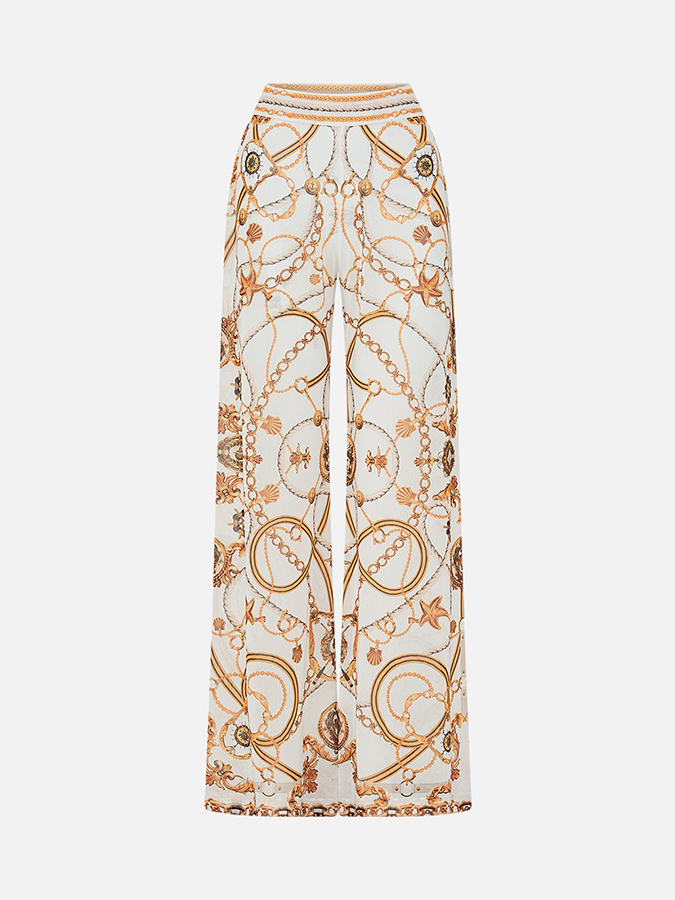 Printed One Piece and Pants Swimwear