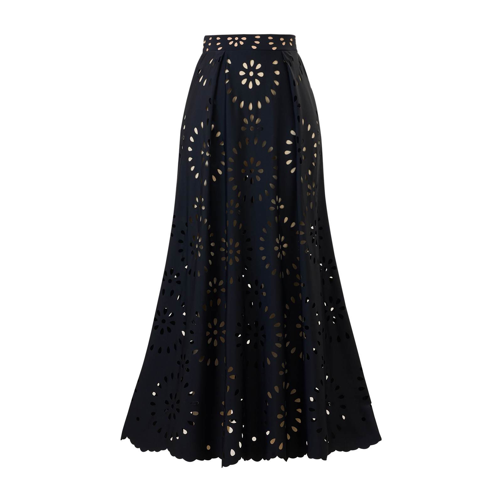 Red Flower Hollow Lace Swimsuit Skirt Resort Wear