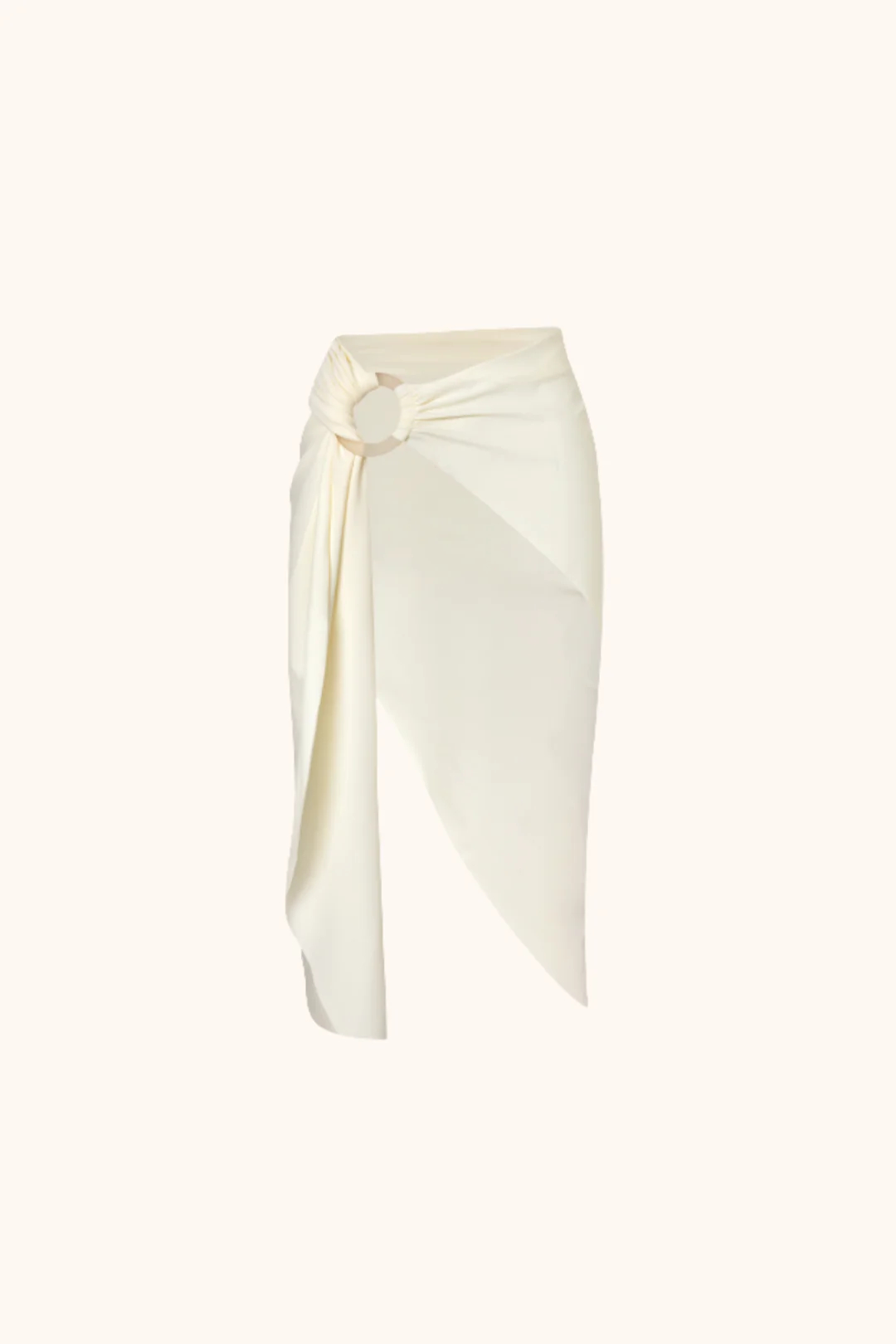 Circle Shoulder Strap Design Solid Color One-piece Swimsuit Sets 2024