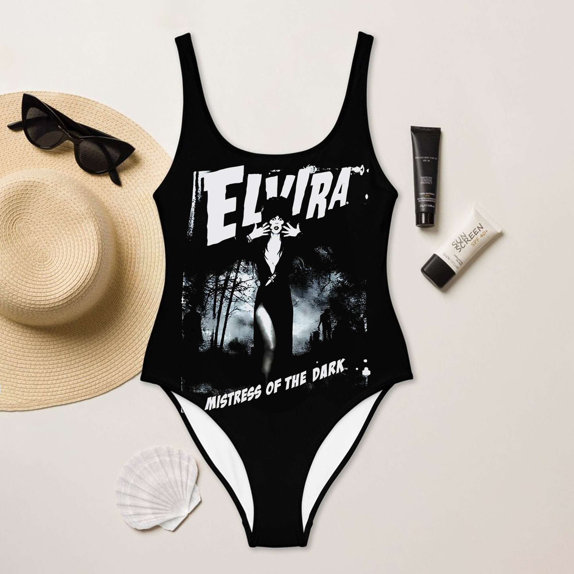 Elvira: Mistress of the Dark one piece swimsuit