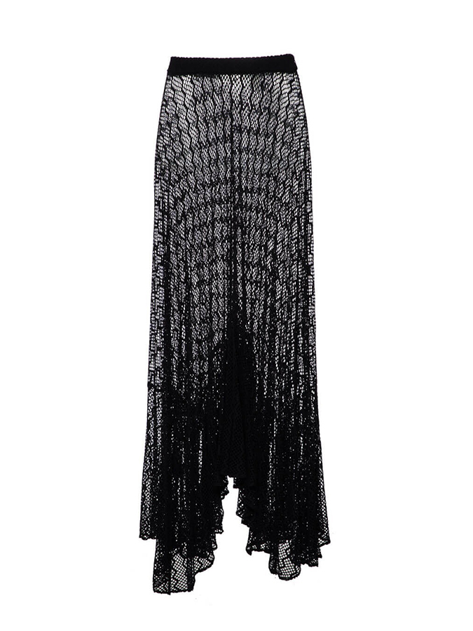 Off Shoulder Corset One Piece and Mesh Skirt Swimwear