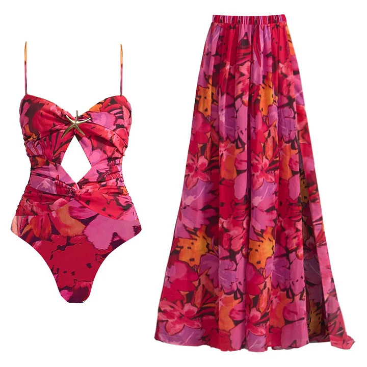 Starfish Tie-Dye Swimsuit Set