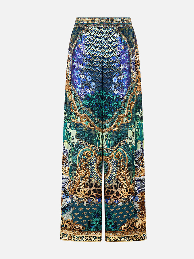 Vintage Print Swimsuit And Skirt