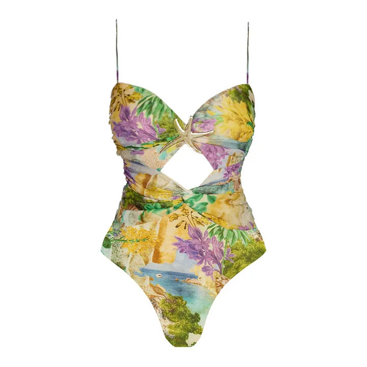 Starfish Tie-Dye Swimsuit Set