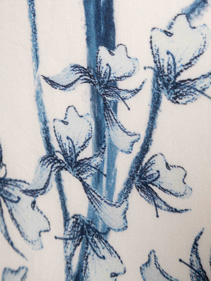 Vintage Print Swimsuit and Cover-Up