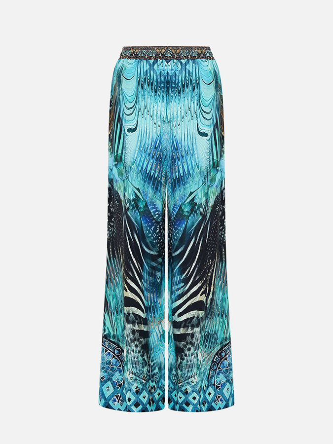 Printed One Piece and Pants Swimwear