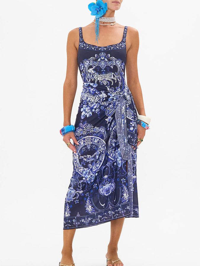 Printed One Piece and Sarong