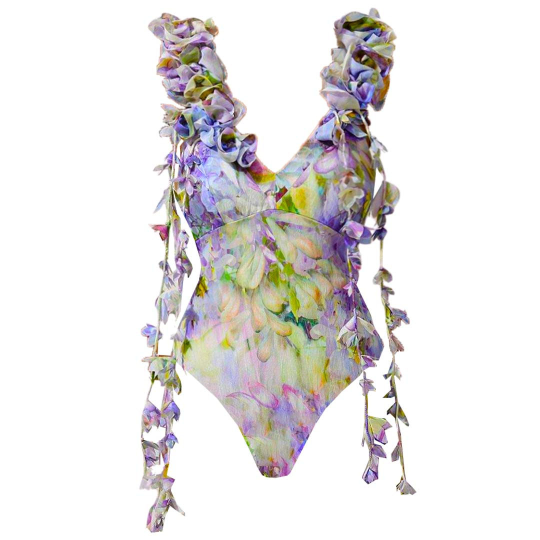 Flower Fairy One-Piece Swimsuit Set