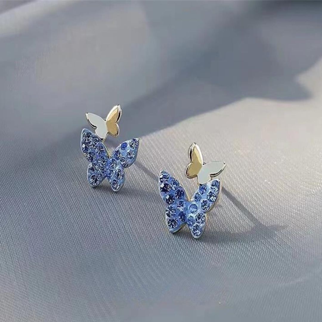 Blue Butterfly Earrings