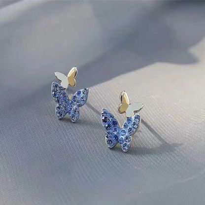 Blue Butterfly Earrings