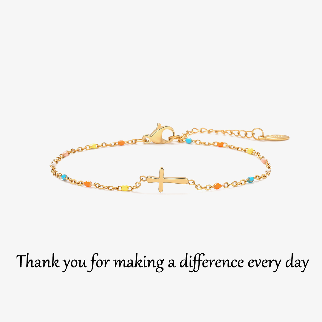 Thank You For Being My Teacher Bracelet