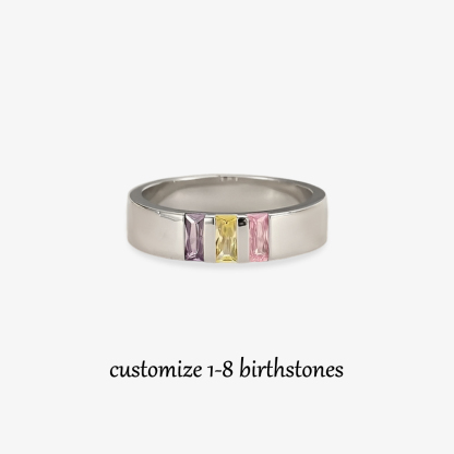 Custom Birthstone Family Elegant Ring
