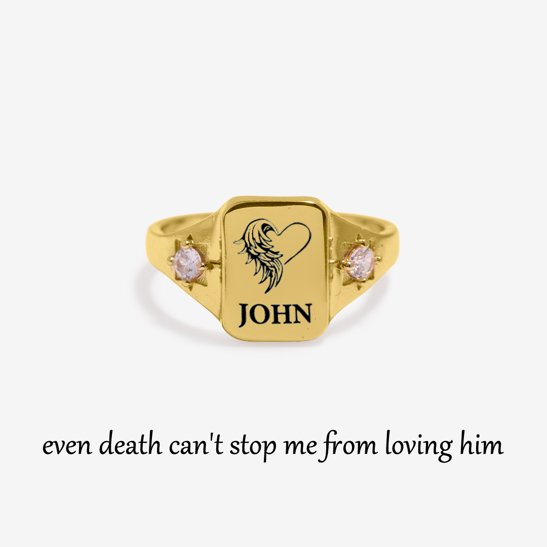 For Memorial - S925 Custom Name ring