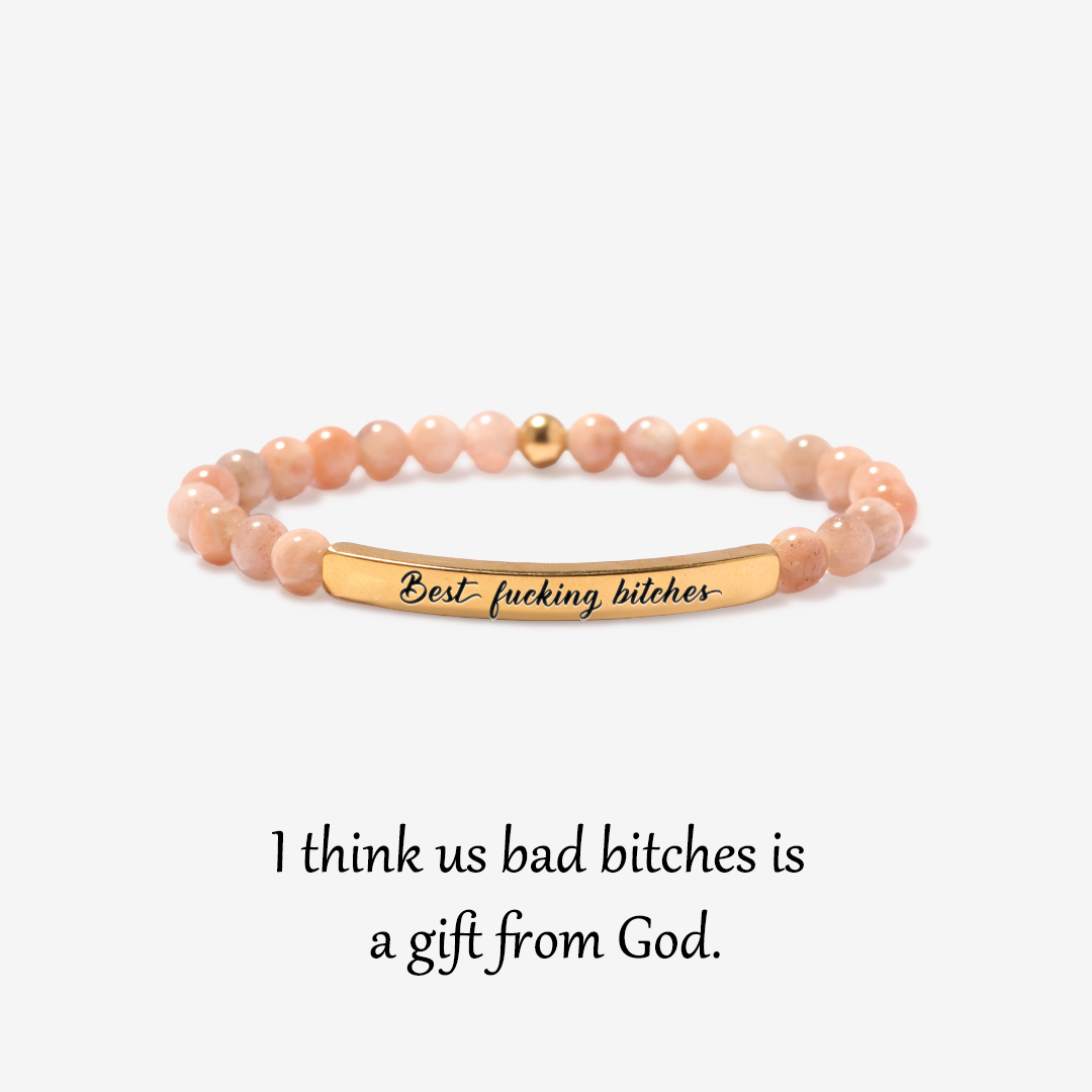 Best fucking bitches Lettering Bracelet