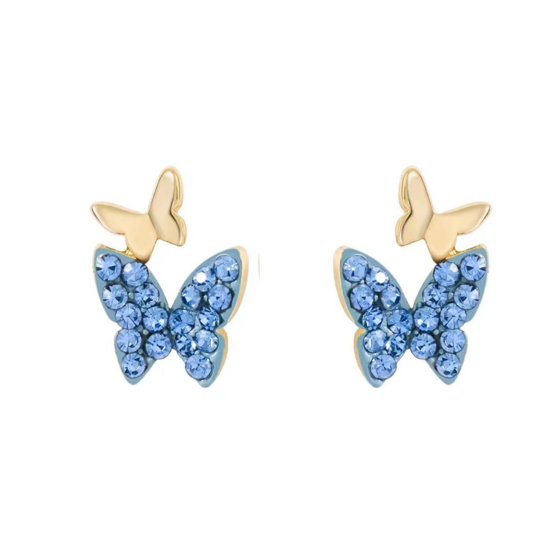 Blue Butterfly Earrings