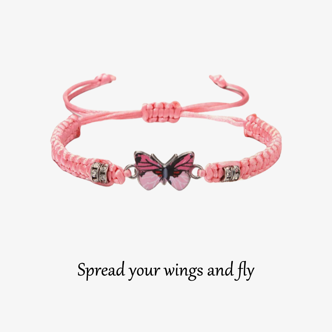 For Granddaughter - "Wings To Fly" Butterfly Bracelet
