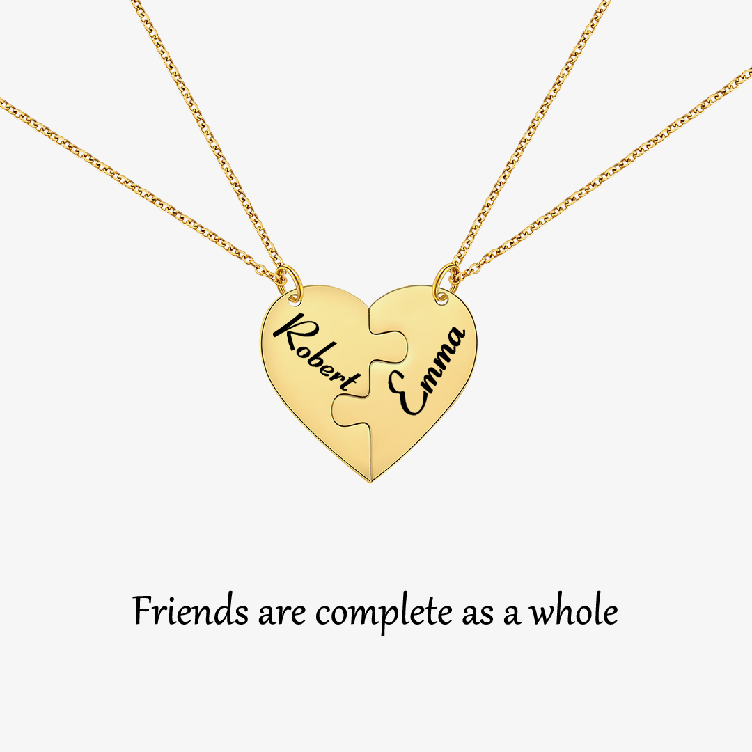 For Friend- Frienship Heart Puzzle Bracelet