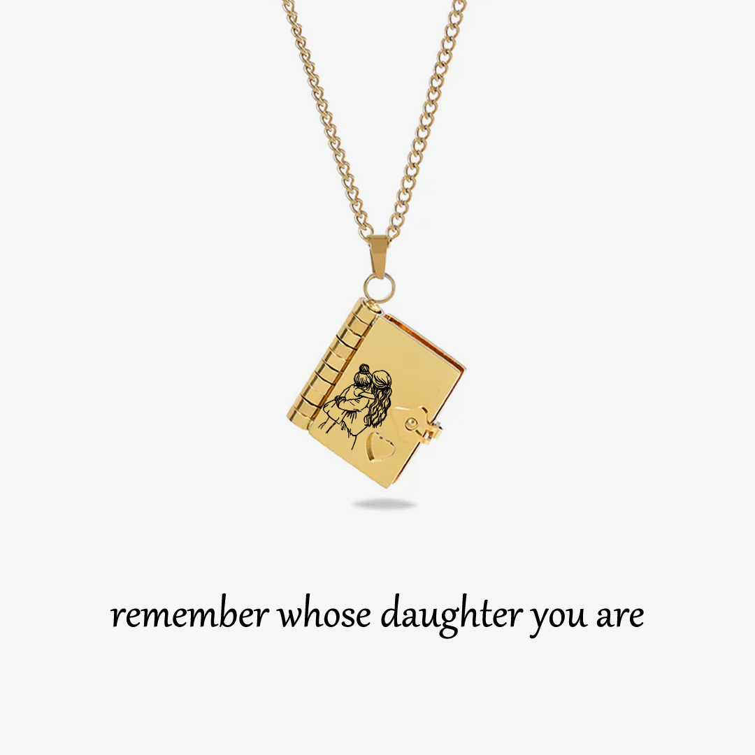 My Daughter Book Necklace