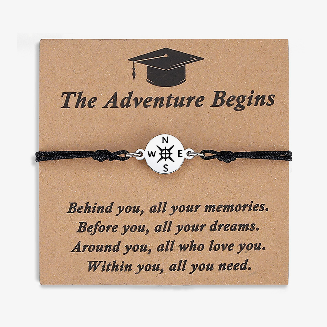 The Adventure Begins Compass Bracelet