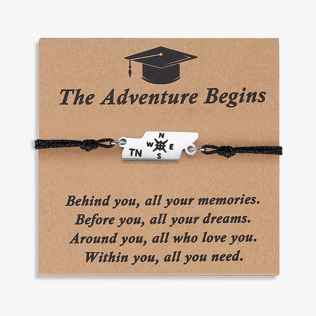 The Adventure Begins Map Bracelet