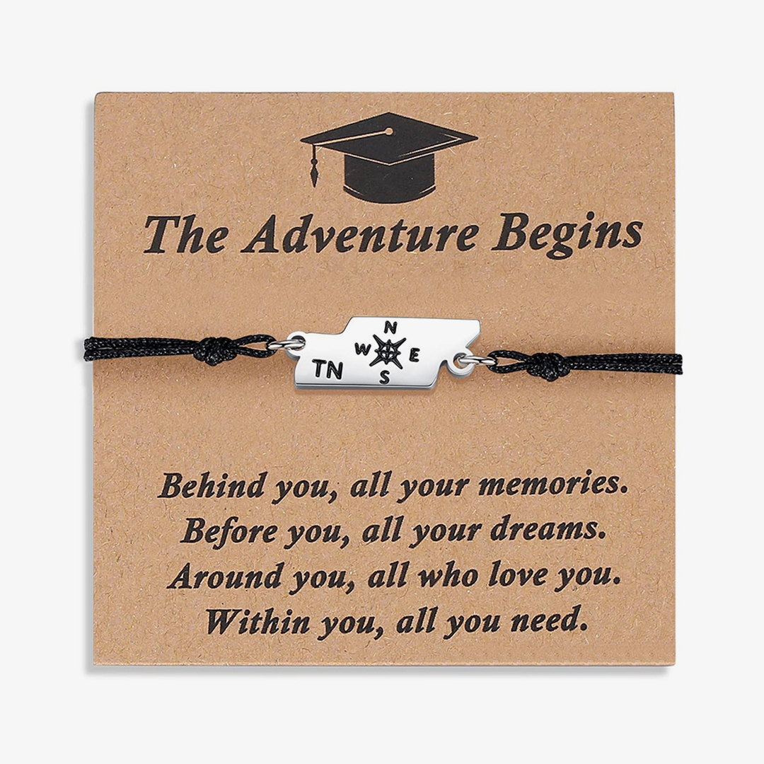 The Adventure Begins Map Bracelet