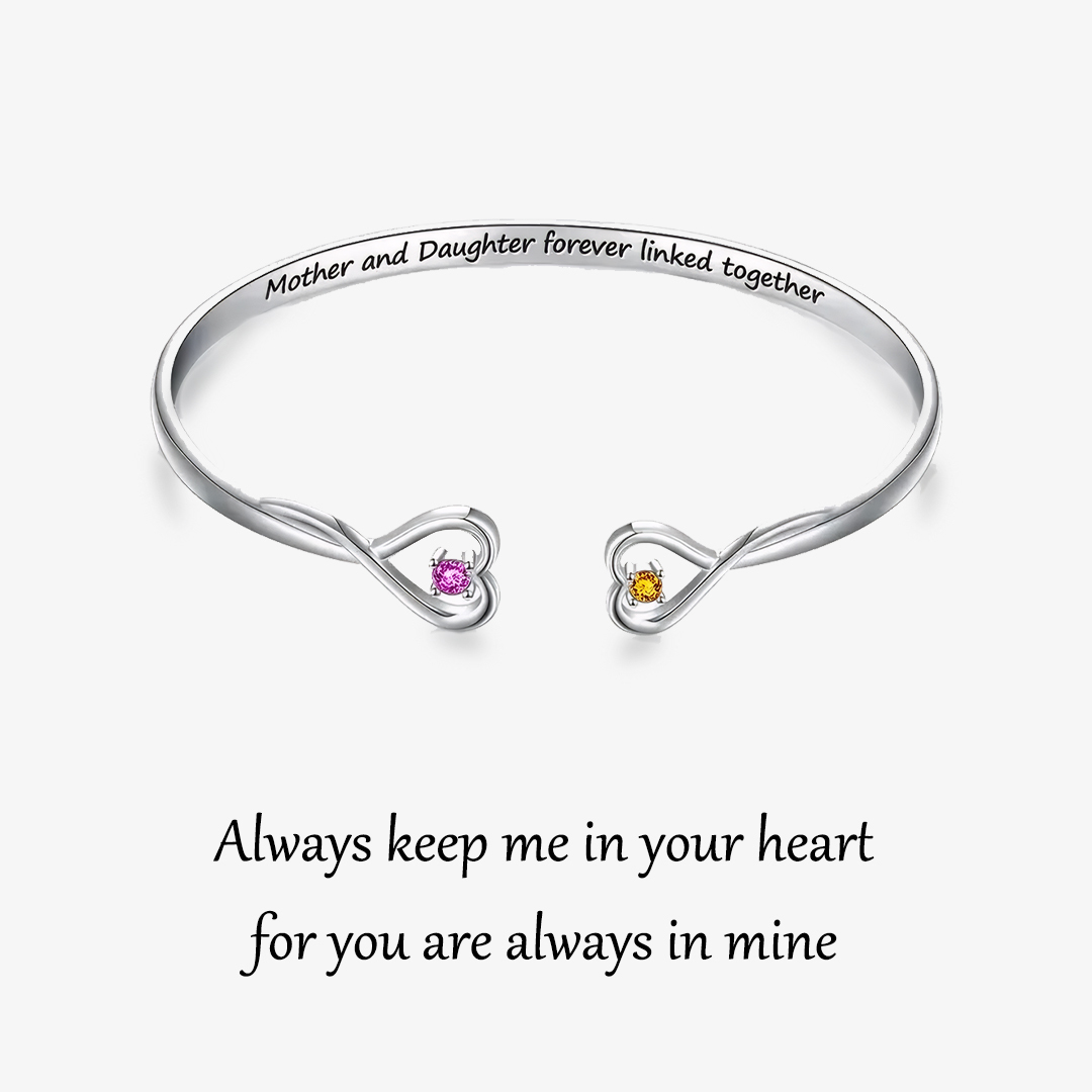 Customized Mother and Daughter Birthday Stone New Chapter Bracelet