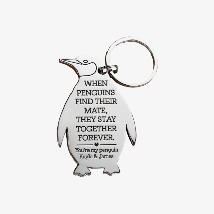 You're My Penguin keychain